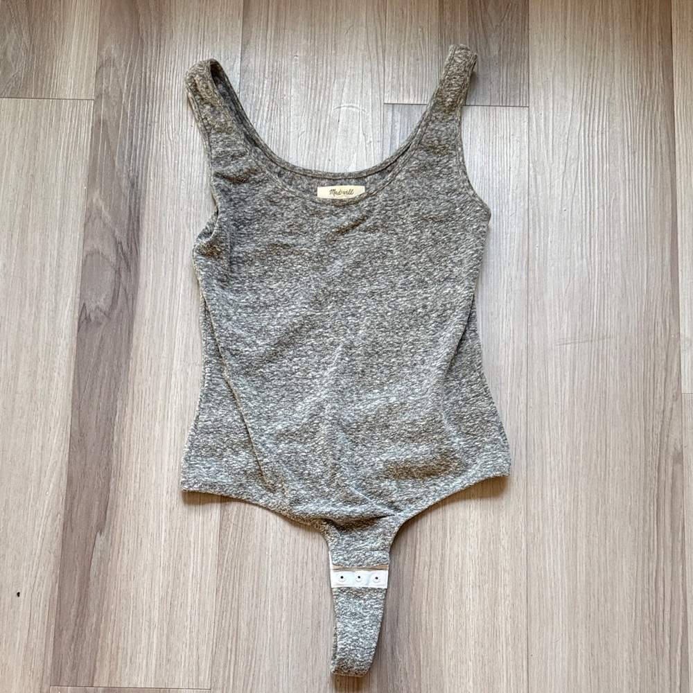 Madewell Heather Gray Kids Bodysuit